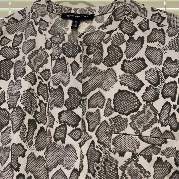 🐍 JNY Women's Snakeskin Grey Midi Dress | NWT - Picture 4 of 9